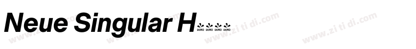 Neue Singular H字体转换